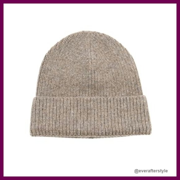 Merino Wool Ribbed Knit Beanie Classic Unisex Winter Hat Warm Cozy